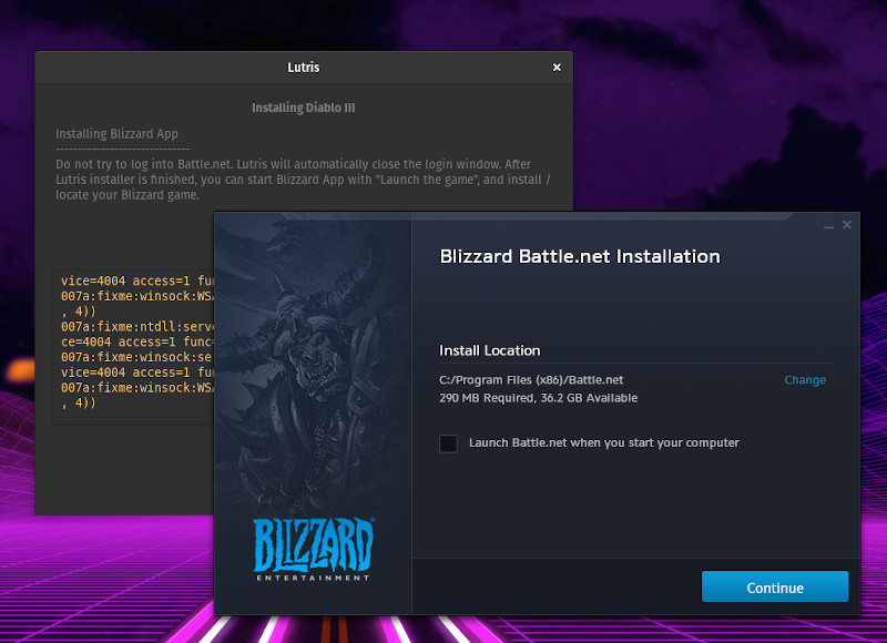 Blizzard Battle.net - Lutris